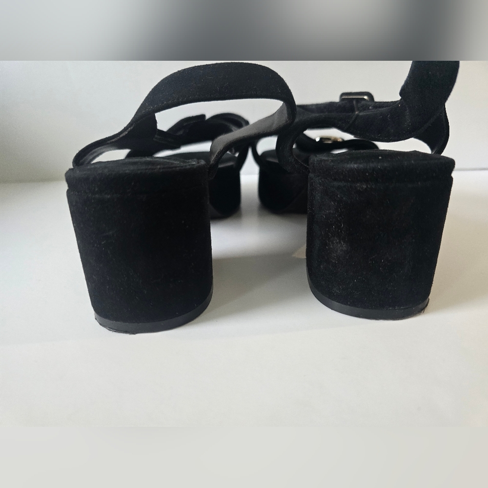 Jeffrey Campbell Timeless Suede Horse Bit Platform Sandals - Picture 8 of 12